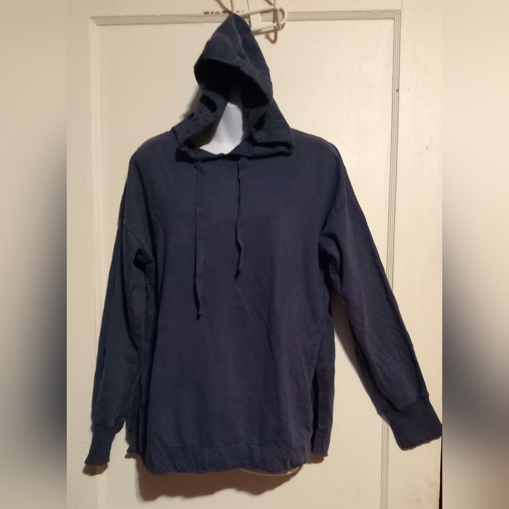 Arie Ladies Navy Blue Hooded Sweatshirt Sz XS - Picture 5 of 8